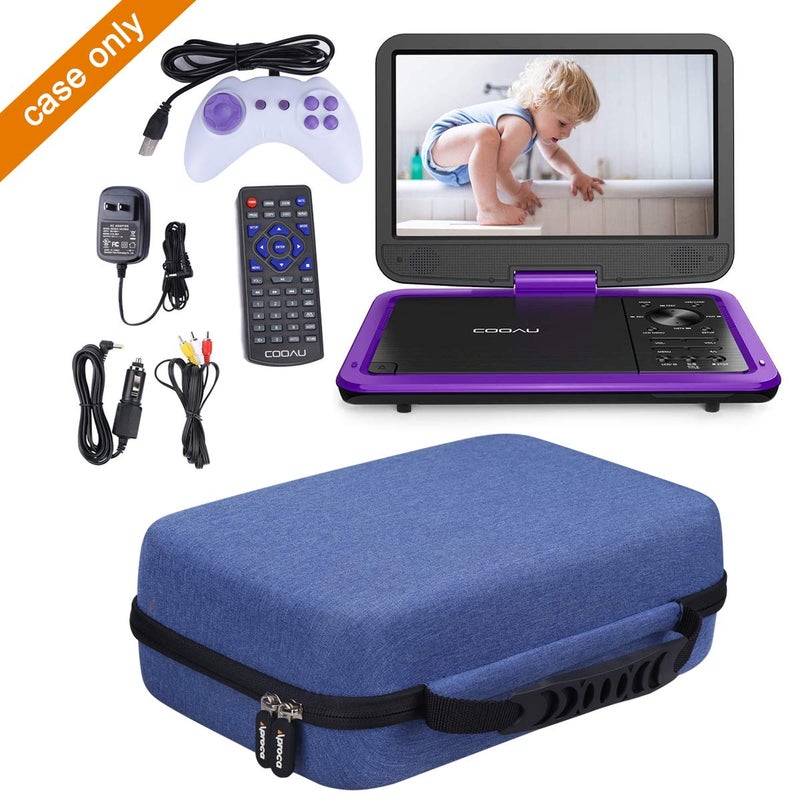 Aproca DVD Player Case Compatible with ieGeek 11.5" / COOAU 11.5" / 12.5" / SQQBZZ 11.5" / SUNPIN New 11.5" / Megatek 12.5" Portable DVD Player, Storage Bag for Accessories - Blue (Case Only) - Image 4